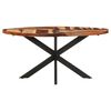 vidaXL Dining Table 160x90x75cm Solid Acacia Wood