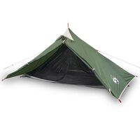 vidaXL Camping Tent 1-Person Green Waterproof