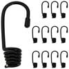 vidaXL Hooks 12 pcs Black 4 mm x 5 cm Steel