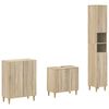 vidaXL 3 Piece Bathroom Cabinet Set ARNHEM Sonoma Oak Engineered Wood