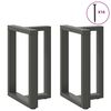 vidaXL Dining Table Legs T-Shaped&nbsp;2 pcs Anthracite 60x35x(72-73) cm Steel