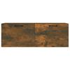 vidaXL Wall Cabinet Smoked Oak 100x36.5x35 cm Engineered Wood
