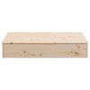 vidaXL Sandpit with Cover 111x111x19.5 cm Solid Wood Pine