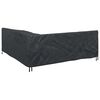 vidaXL Furniture Cover Black 220 x 220 x 80 cm 600D Oxford Fabric