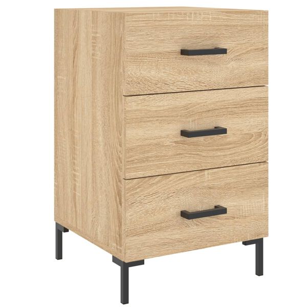 vidaXL Bedside Cabinet Sonoma Oak 40x40x66 cm Engineered Wood