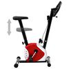 vidaXL Exercise Bike with Belt Resistance Red