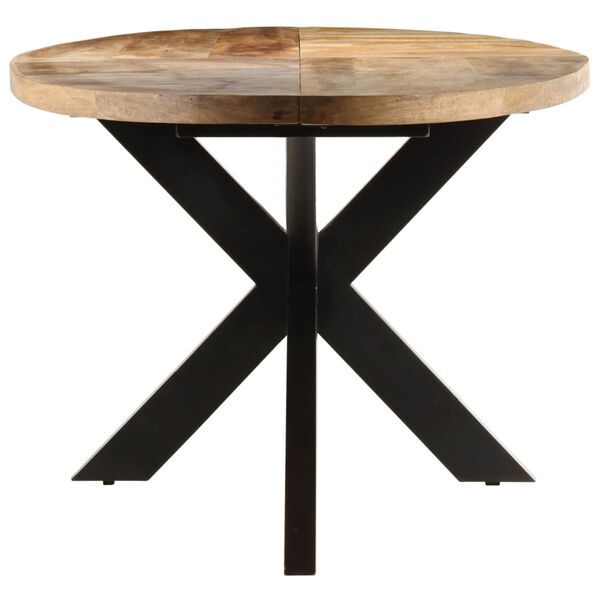 vidaXL Dining Table 240x100x75 cm Rough Mango Wood