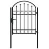 vidaXL Fence Gate Assen Grey 100 x 125 cm Powder-Coated Steel