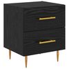 vidaXL Bedside Cabinet with Drawer 2 pcs Black Oak 40 x 35 x 47.5 cm