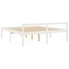 vidaXL Senior Bed without Mattress White 200x200cm Solid Wood Pine