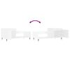 vidaXL Coffee Table High Gloss White 100x50x45 cm Engineered Wood