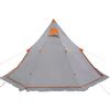 vidaXL Camping Tent Tipi 5-Person Grey Waterproof
