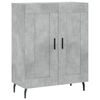 vidaXL Highboard Concrete Grey 69.5x34x180 cm Engineered Wood