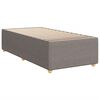 vidaXL Bed Frame without Mattress Taupe 90x190 cm Single Fabric