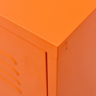 vidaXL TV Cabinet Orange 105x35x50 cm Steel