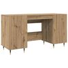 vidaXL Desk Artisan oak Engineered wood 140 x 50 x 75 cm