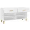 vidaXL Shoe Cabinet White 102x35x55 cm Engineered Wood