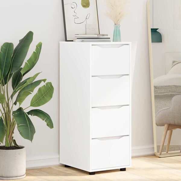 vidaXL Storage Cabinet White 40 x 48 x 105 cm Engineered Wood