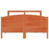 vidaXL Bed Frame without Mattress Wax Brown 160x200 cm Solid Wood Pine