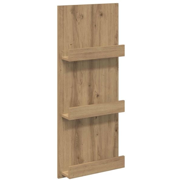 vidaXL Magazine Rack Artisan Oak 43 x 11 x 102 cm Engineered Wood