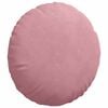 vidaXL Seat Cushions 2 pcs Pink Ø 40 x 13 cm Velvet