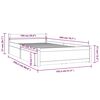 vidaXL Bed Frame without Mattress with Drawers White 100x200 cm (815035+814990)