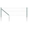 vidaXL Fence with Posts Green 0.8 x 100 m PVC-coated steel