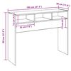 vidaXL Console Table Artisan Oak 105x30x80 cm Engineered Wood
