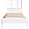 vidaXL Bookcase Bed without Mattress White 90x200 cm Solid Wood Pine