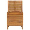 vidaXL Laundry Basket 40x30x45 cm Solid Teak Wood