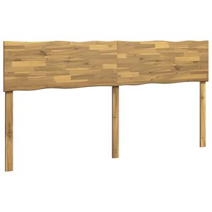 vidaXL Live Edge Headboard ROSTOCK White 200 cm Solid Acacia Wood