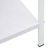 vidaXL 4-Layer Book Shelf White 60x27.6x124.5 cm Engineered Wood