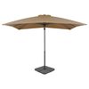vidaXL Garden Parasol with Portable Base Taupe