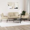 vidaXL Sofa Sets with Cushion 3 pcs Cream 115 x 56 x 80 cm Plywood