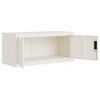 vidaXL File Cabinet White 90x40x130 cm Steel