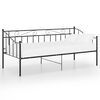 vidaXL Sofa Bed Frame | Black | Powder-coated metal | Single