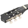 vidaXL Classical Guitar for Beginner and Kids Black 3/4 36"