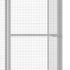 vidaXL Cat Cage 3x3x2.5 m Galvanised Steel