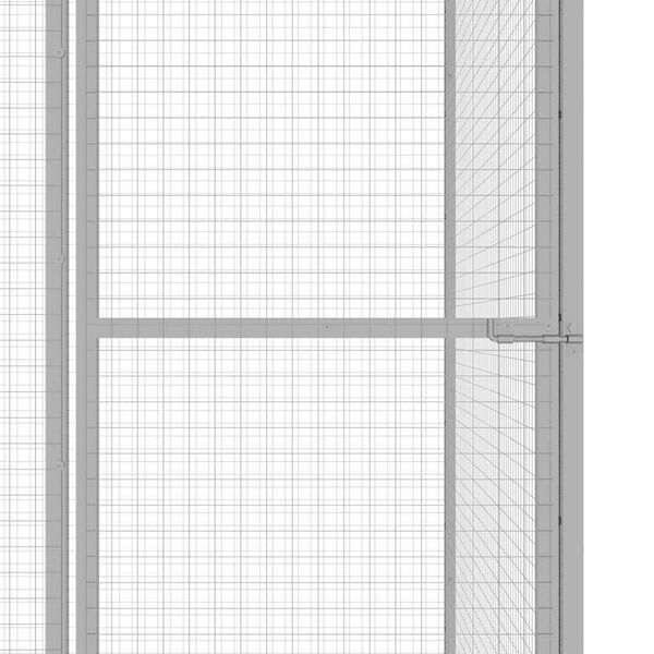 vidaXL Cat Cage 3x3x2.5 m Galvanised Steel