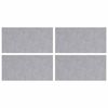 vidaXL Stair Tread Rectangular 4 pcs Silver 50 x 25 cm Aluminium