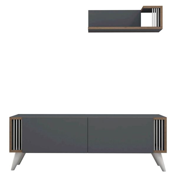 Homemania TV Stand Nicol 120x31x42 cm Anthracite