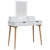 vidaXL Dressing Table Set FAUSKE 4 pcs White 100 x 50 x 143 cm