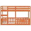vidaXL Bunk Bed Wax Brown 90x190 cm Solid Wood Pine