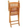 vidaXL Folding Garden Chairs 4 pcs Solid Eucalyptus Wood