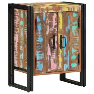 vidaXL Shoe Cabinet Multicolour 56 x 35 x 70 cm Solid Reclaim wood