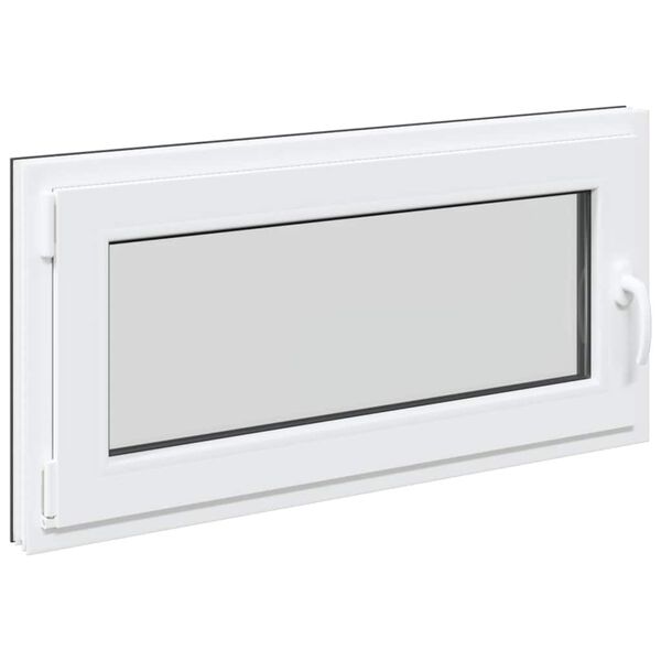 vidaXL Basement Window "RISOR" 100x50 cm Tilt&Turn DIN Left Anthracite