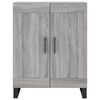 vidaXL Sideboard Grey Sonoma 69.5x34x90 cm Engineered Wood