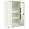 vidaXL Storage Cabinet 2 pcs White 80 x 40 x140 cm Steel