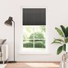 vidaXL Pleated Blind Black 110x200 cm Fabric Width 109.4 cm Polyester