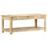 vidaXL Coffee Table 110x50x45 cm Hand Painted Solid Mango Wood